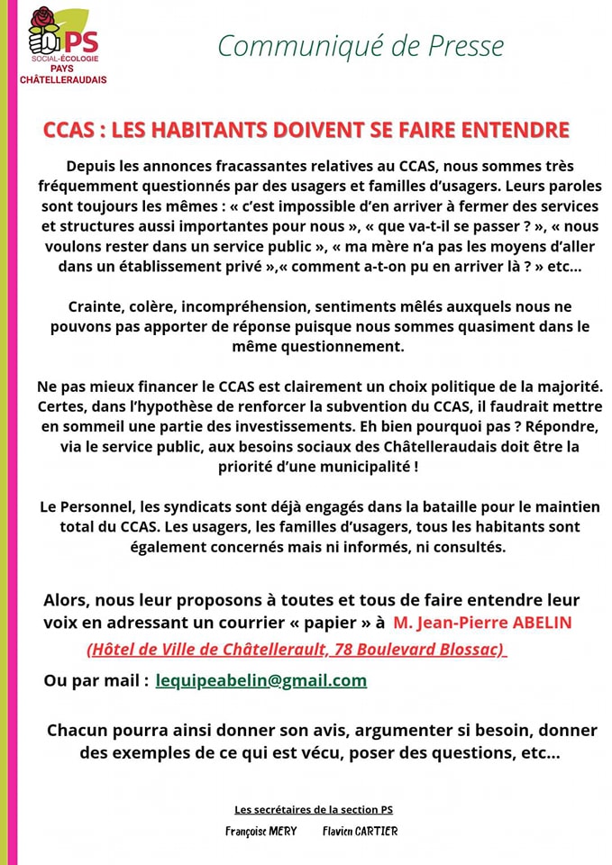 Châtellerault : Social