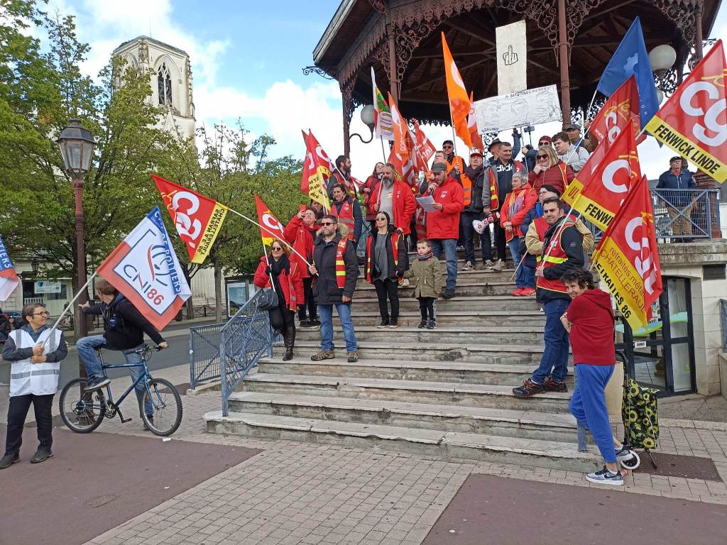 Châtellerault : Forte mobilisation à Châtellerault dans le cadre de la réforme des&nbsp;retraites.