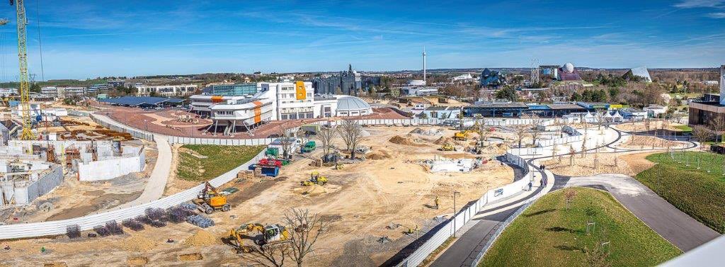 A venir au futuroscope les travaux sont en cours
