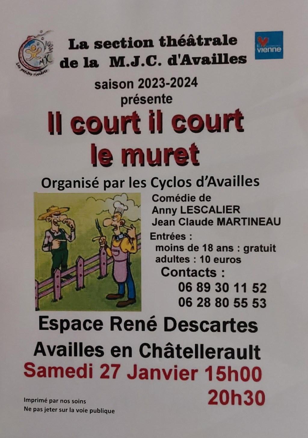 Du côté de la Vienne : Agenda&nbsp;culturel