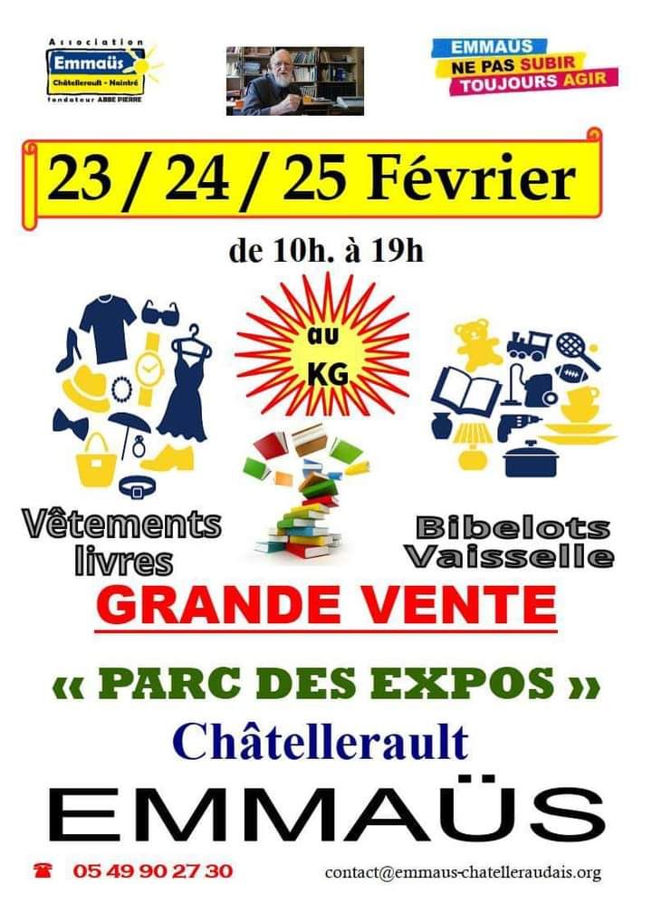 Châtellerault: La grande braderie d Emmaüs Châtellerault-Naintré