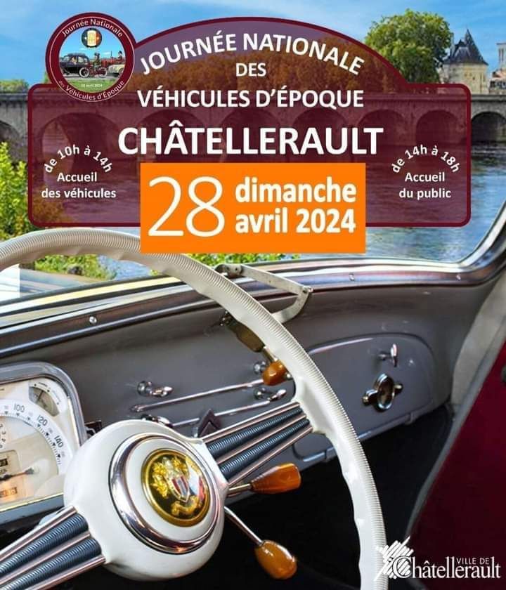 Châtellerault : Journée Nationale des Véhicules&nbsp;d&rsquo;Époque